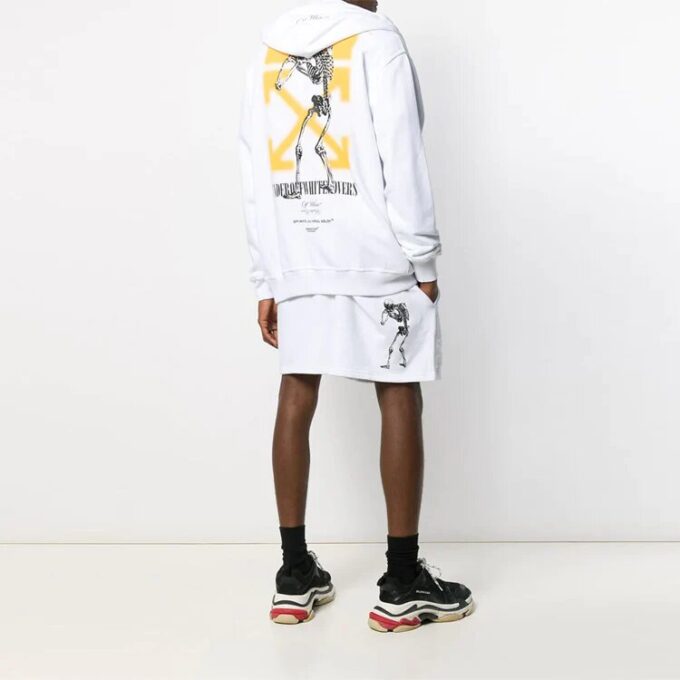 Off-White x UNDERCOVER Crossover dobbeltsidig logotrykk hvit