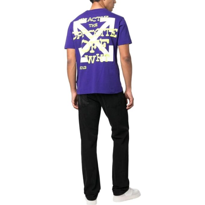 Opposite Arrow Slim T-skjorte «Purple»