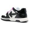 Out Of Office Croco Print Sneaker &laquo;Black White Purple&raquo;