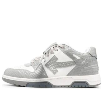 Out Of Office Croco Print Sneaker &laquo;Grey White&raquo;