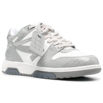 Out Of Office Croco Print Sneaker &laquo;Grey White&raquo;