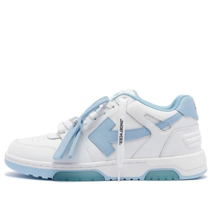 Out Of Office Lærsneaker «Hvit Blå»