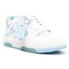 Out Of Office LærSneakers «Hvit Blå»