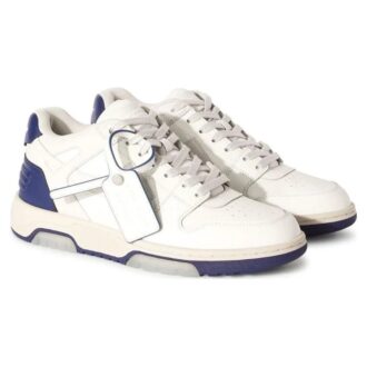 Out Of Office LærSneakers «Hvit Blå»