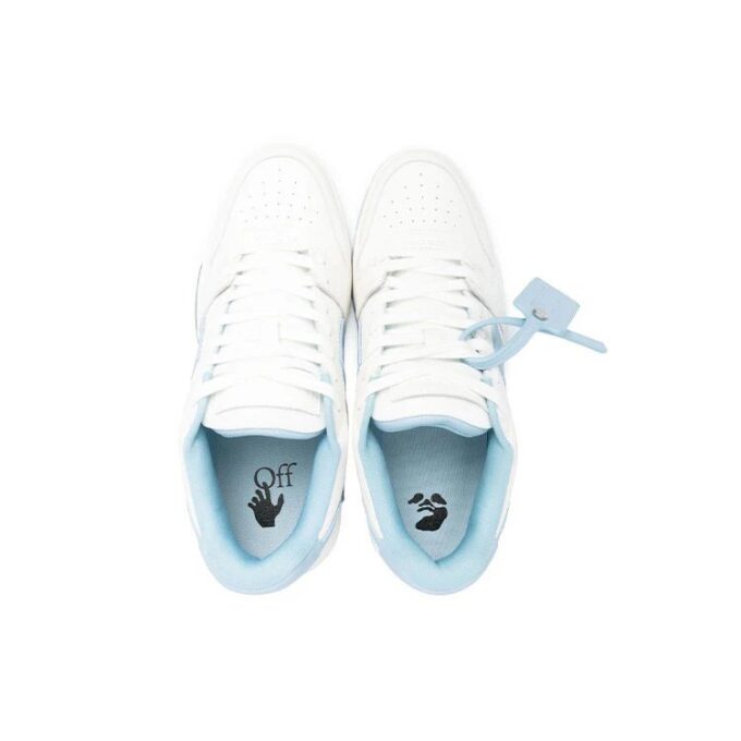 Out Of Office LærSneakers «Hvit Blå»