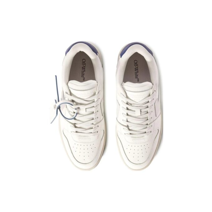 Out Of Office LærSneakers «Hvit Blå»