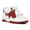 Out Of Office Lærsneakers «White Burgundy»