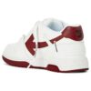 Out Of Office Lærsneakers «White Burgundy»