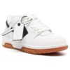 Out Of Office lav skinnsneaker «White Black»