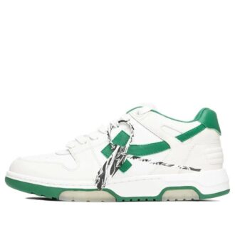 Out Of Office lave sneakers hvit/grønn