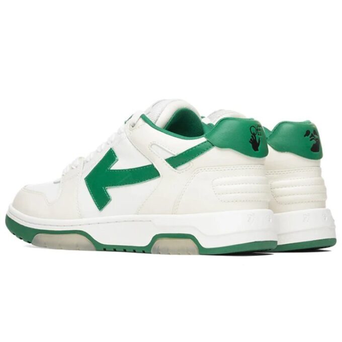 Out Of Office lave sneakers hvit/grønn