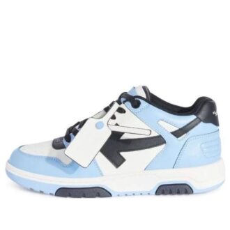 Out Of Office lavt skinnsneaker «Blå Svart Hvit»