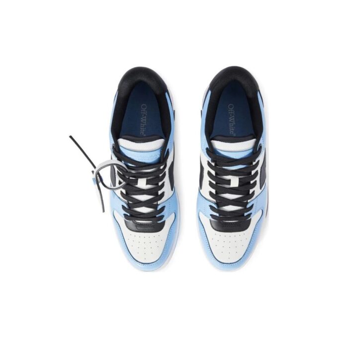 Out Of Office lavt skinnsneaker «Blå Svart Hvit»