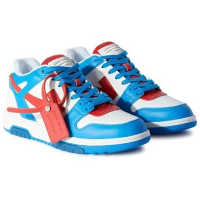 Out Of Office lavt sneaker «Blue White Orange»
