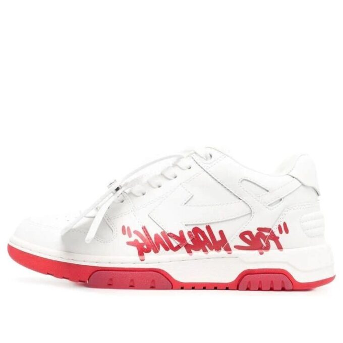 Out Of Office lavt sneaker for gåturer «Red White»