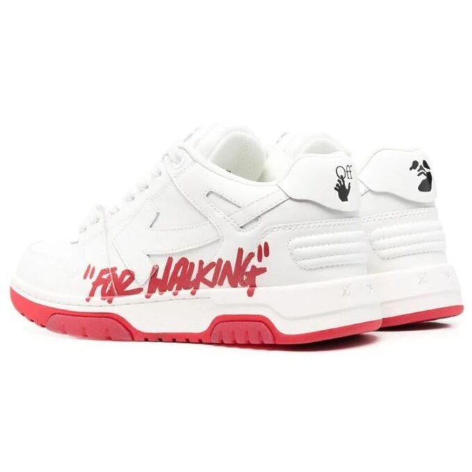 Out Of Office lavt sneaker for gåturer «Red White»