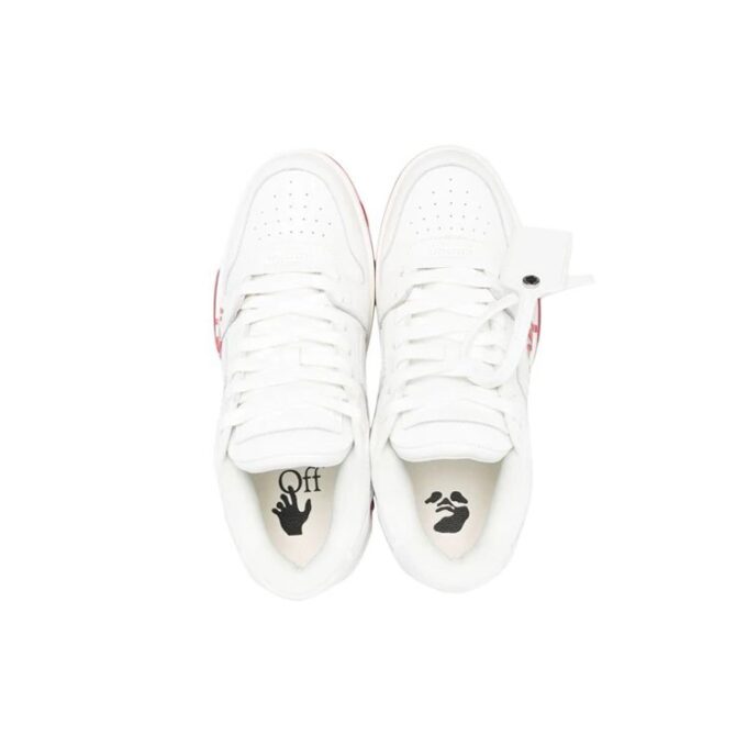 Out Of Office lavt sneaker for gåturer «Red White»
