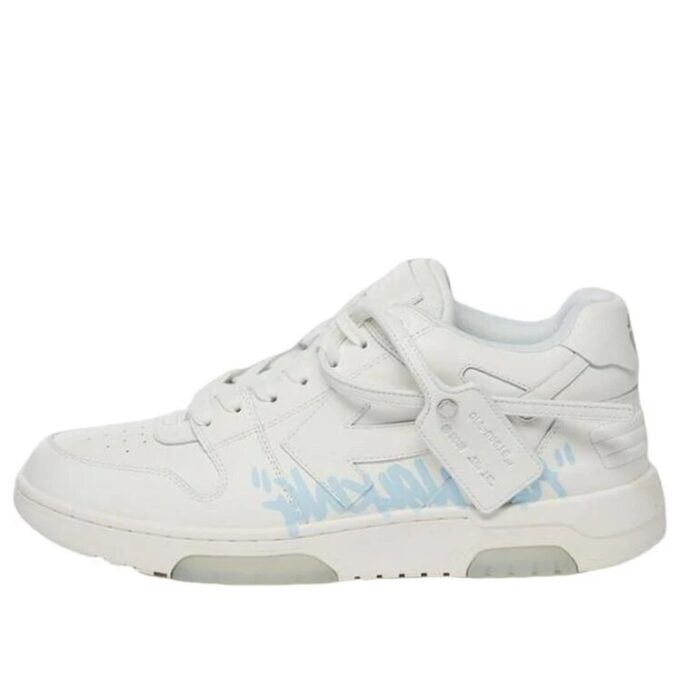 Out Of Office lavt sneaker for gåturer «White Blue»