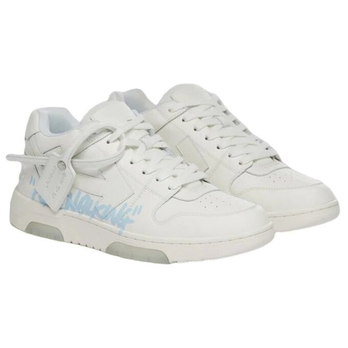 Out Of Office lavt sneaker for gåturer «White Blue»