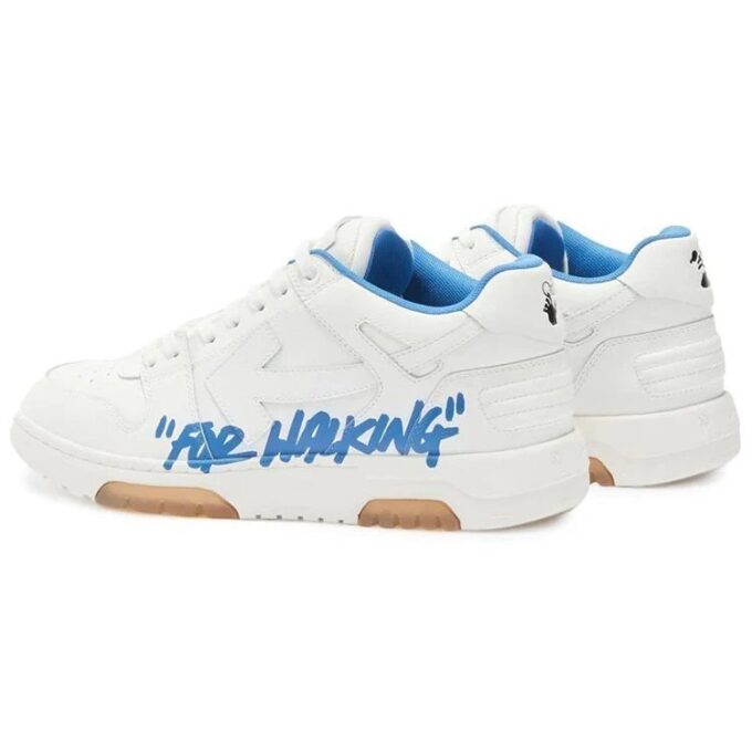 Out Of Office lavt sneaker for gåturer «White Blue»