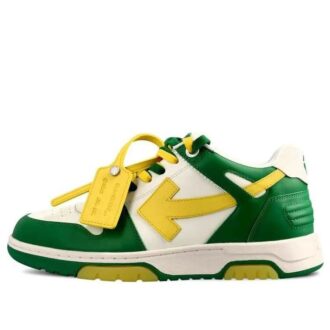 Out Of Office lavt sneaker «Grønn Gul Hvit»