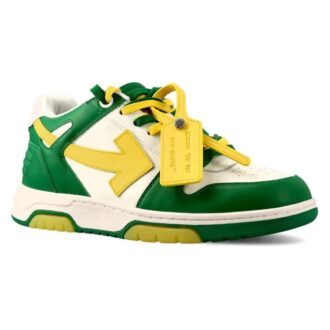 Out Of Office lavt sneaker «Grønn Gul Hvit»