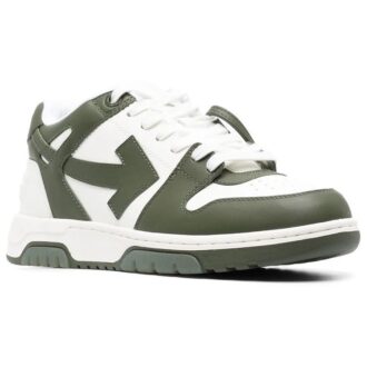 Out Of Office lavt Sneaker «Olive Green White»