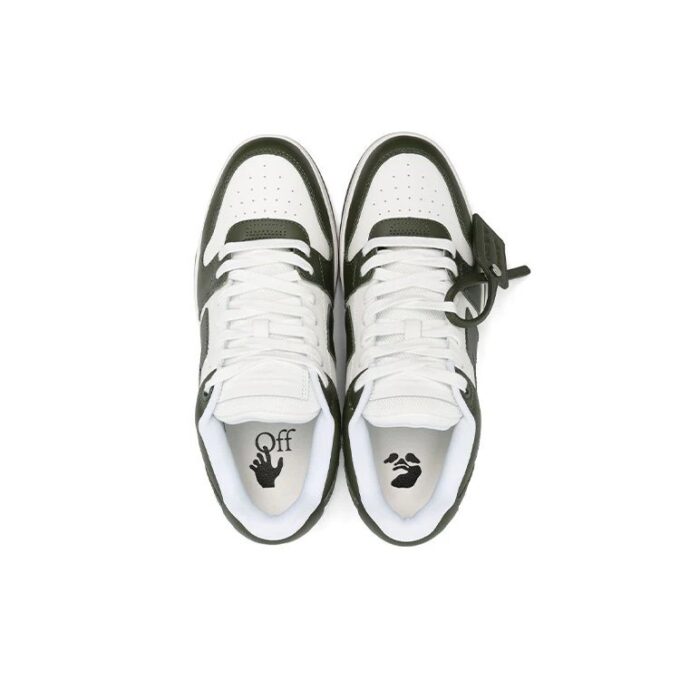 Out Of Office lavt Sneaker «Olive Green White»