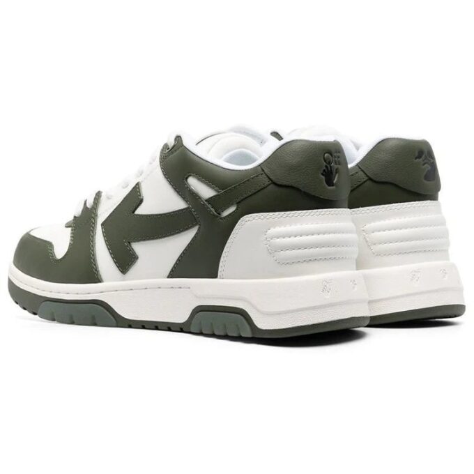 Out Of Office lavt Sneaker «Olive Green White»