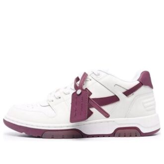 Out Of Office lavt sneaker-par dyp vinrød «rød hvit»