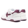 Out Of Office lavt sneaker-par dyp vinrød «rød hvit»