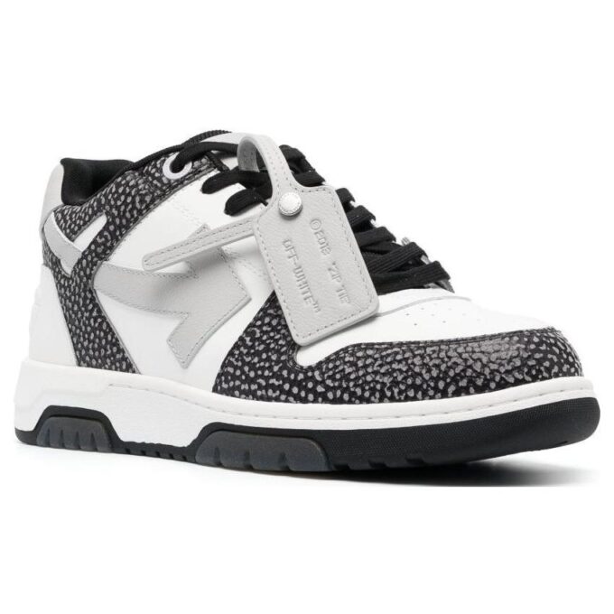 Out Of Office lavt sneaker «White Black»