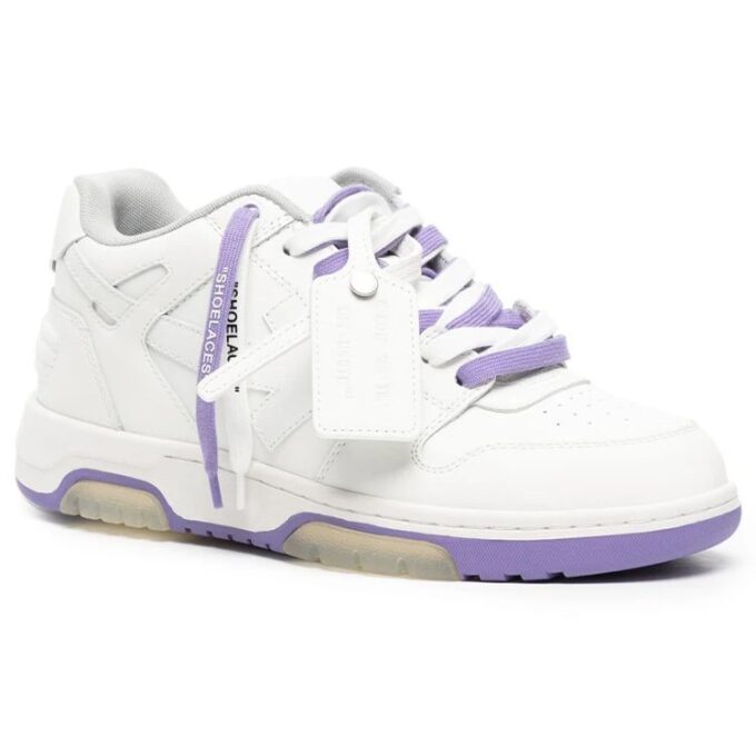 Out Of Office lavt sneaker «White Purple»