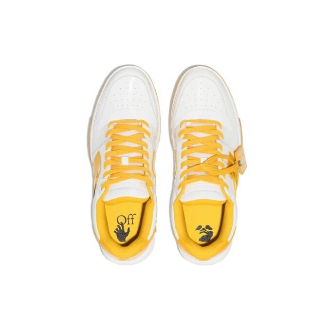 Out Of Office lavt sneaker «Yellow White»
