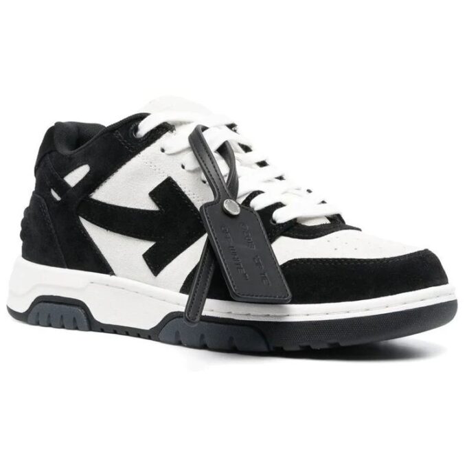 Out Of Office lavt Sneakers «Black White»