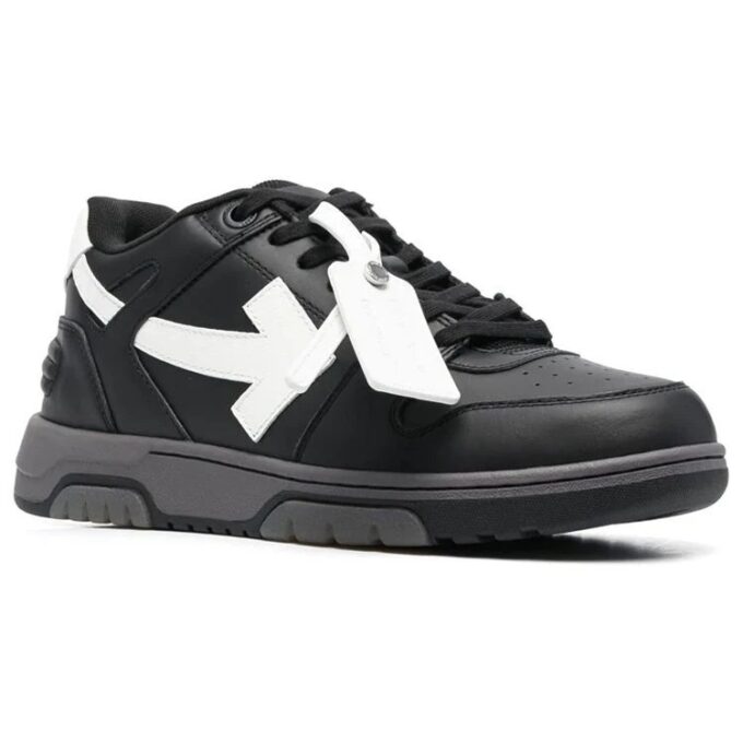 Out Of Office lavt Sneakers «Black White»