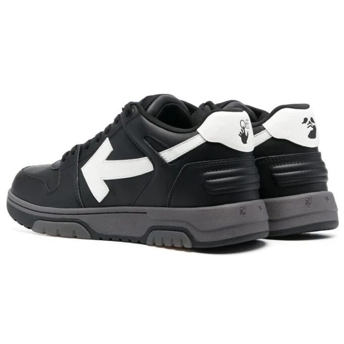 Out Of Office lavt Sneakers «Black White»