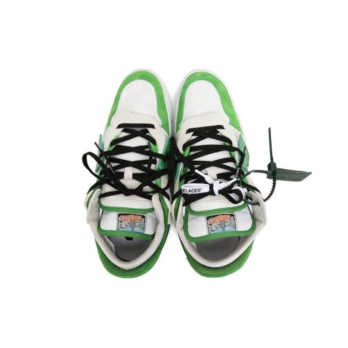 Out Of Office lavt Sneakers «Green White Black»