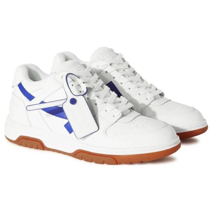Out Of Office lavt Sneakers «White Blue Brown»