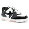 Out Of Office lavtående lakksneaker «Black White»