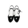 Out Of Office lavtående lakksneaker «Black White»