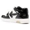 Out Of Office lavtående lakksneaker «Black White»