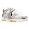 Out Of Office lavtående lakksneaker «Silver White»