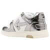 Out Of Office lavtående lakksneaker «Silver White»