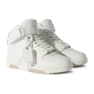 Out Of Office Leather HighTop Sneaker &laquo;White&raquo;