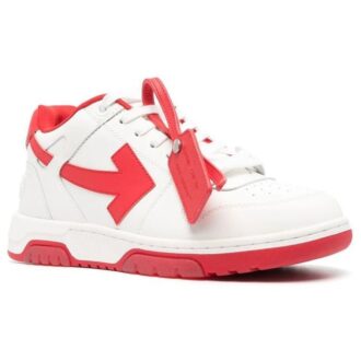 Out Of Office Low-Top Sneaker &laquo;White Red&raquo;