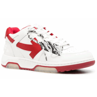 Out Of Office Low-Top Sneaker &laquo;White Red&raquo;