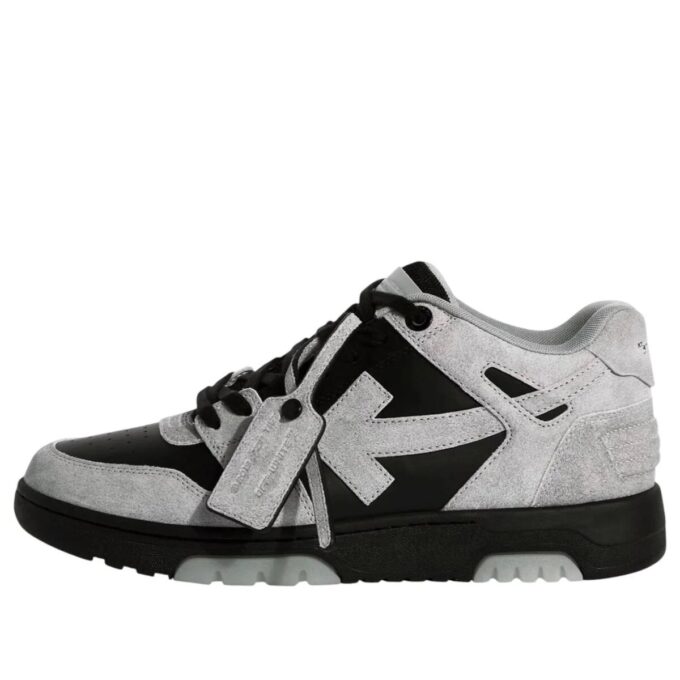 Out Of Office «OOO» Low Tops «Lysegrå svart ruskind»