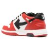 Out Of Office Panelled Leather Sneakers «Red Black White»