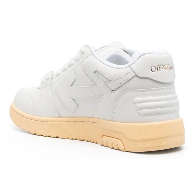 Out Of Office snøresko «White Yellow»